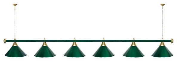 Светильник Startbilliards (6 плафонов) зеленый- фото