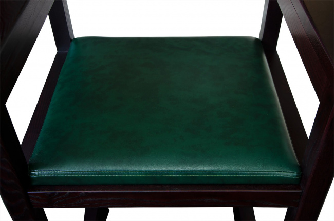 Кресло бильярдное из ясеня (мягкое сиденье, цвет махагон) - фото7