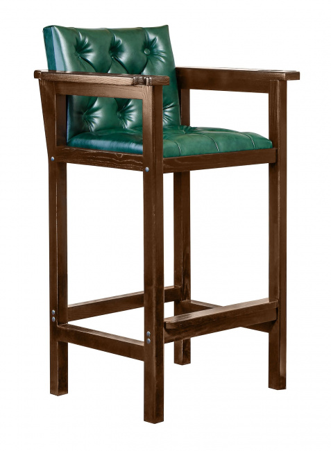 Кресло бильярдное из ясеня (мягкое сиденье + мягкая спинка, цвет орех пекан) - фото2