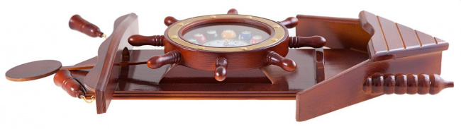 Часы настенные «Избушка» 33 см х 66 см, деревянные - фото6
