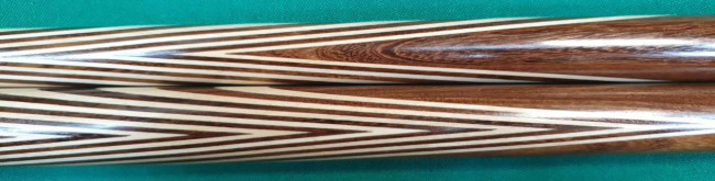 Кий «Каюков Классик» Гуаякан (Эбен коричневый),  гравировка 