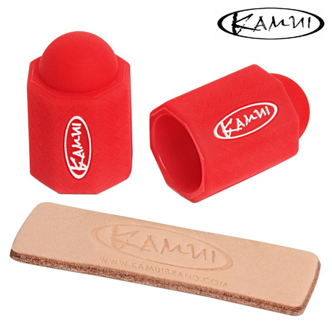 НАБОР ДЛЯ ЗАЩИТЫ БИЛЬЯРДНОЙ НАКЛЕЙКИ KAMUI TIP PROTECTOR +TIP BURNISHER 11.75-14 ММ красный - фото3