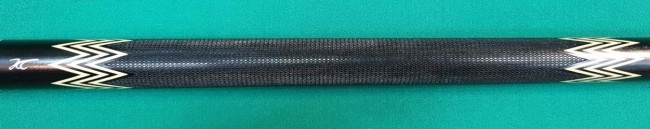 Кий «Каюков Мастер» Чёрный граб/ белый граб, 5 запилов, гравировка 