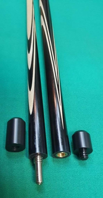 Кий «Каюков Мастер» Чёрный граб, гравировки 