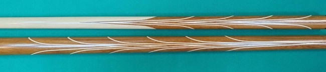 Кий «Каюков» Напряжённые запилы: Ипе, гравировка 