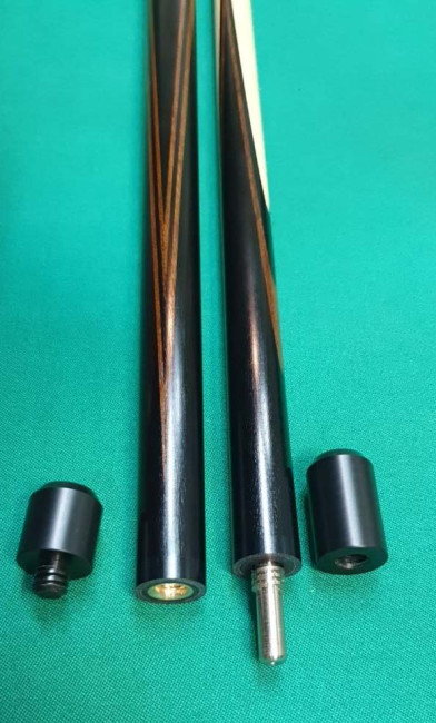 Кий «Каюков Мастер» Чёрный граб/ Ипе гравировка 