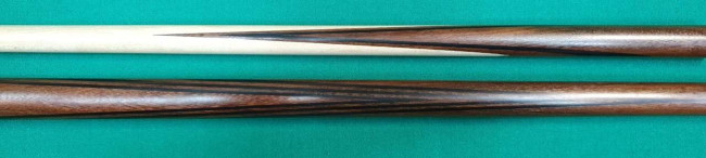 Кий «Каюков Мастер» Ипе/ черный граб, гравировка 