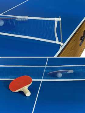 Cтол-трансформер «Twister» 3 в 1 (бильярд, аэрохоккей, настольный теннис, 217 х 107,5 х 81 см, дуб)- фото3