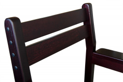 Кресло бильярдное из ясеня (мягкое сиденье, цвет махагон)- фото9