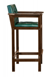 Кресло бильярдное из ясеня (мягкое сиденье + мягкая спинка, цвет орех пекан)- фото