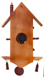 Часы настенные «Избушка» 33 см х 66 см, деревянные- фото8