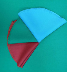 Бильярдная салфетка  для чистки и полировки d 30 см голубая, круглая- фото4