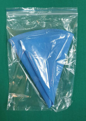 Бильярдная салфетка  для чистки и полировки d 30 см голубая, круглая- фото