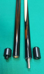 Кий «Каюков Мастер» Чёрный граб/ коричневый граб, гравировка 