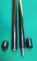 Кий «Каюков Мастер» Чёрный граб/ Ипе гравировка 