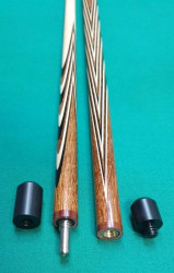 Кий «Каюков Классик плюс» Сукупира/ чёрный граб/ белый граб, 2 части- фото7