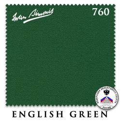 СУКНО IWAN SIMONIS 760 195 СМ ENGLISH GREEN (цена за 1 кв.м)- фото