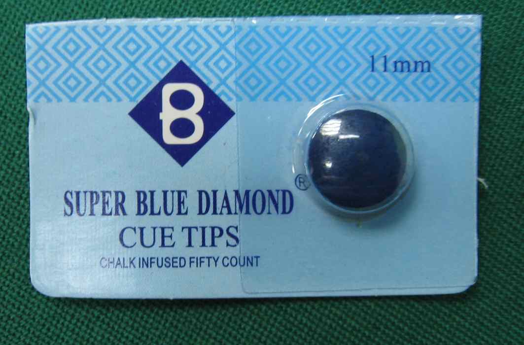 Наклейка для кия SUPER BLUE DIAMOND 11 мм M 1 шт. - фото