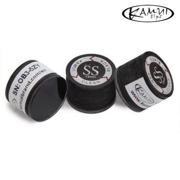 Наклейка для кия Kamui Clear Black 13 мм Super Soft 1шт.- фото
