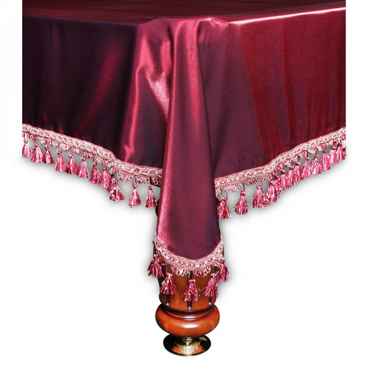 Покрывало ВЕНЕЦИЯ 12 ФТ ШЁЛК БОРДОВОЕ