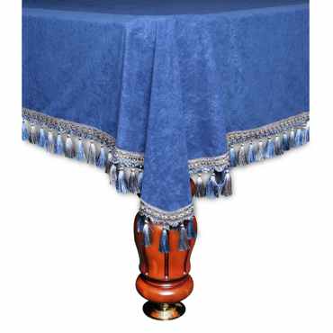 Покрывало ВЕНЕЦИЯ 10 ФТ  ВЕЛЮР СИНЕЕ