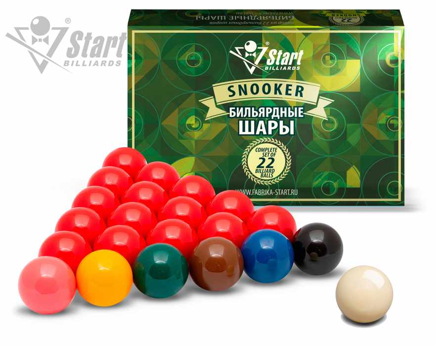 Комплект шаров Start Billiards Snooker 52,4 мм - фото