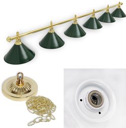 Cветильник бильярдный «Evergreen LUXE» (6 плафонов)